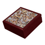 Dried leaves texture keepsake boxes