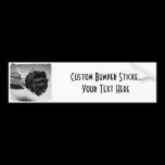 Dried Rose Photograph - Black & White bumper stickers