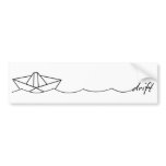 Drift Paper Boat bumper stickers