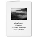 Drifting Clouds/Landscape in B&W Card