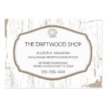 DRIFTWOOD AND SCALLOPED SHELL BUSINESS CARD