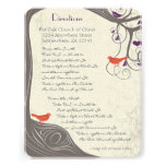 Driftwood Tree Swirl Direction Card Personalised Invites