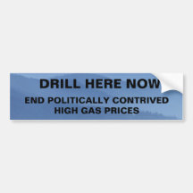 DRILL HERE NOW BUMPER STICKER