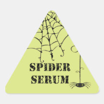 Drink Label- Spider Serum Triangle Sticker