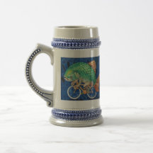 Drink like a Fish (or hipster) on a Bicycle Coffee Mugs