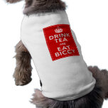 Drink Tea and Eat Biccy ~ British Fun pet clothing