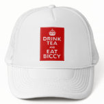 Drink Tea and Eat Biccy ~ British Fun hats