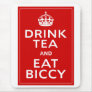 Drink Tea and Eat Biccy ~ British Fun Mouse Mats