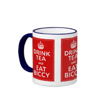 Drink Tea and Eat Biccy ~ British Fun Coffee Mug