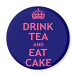 Drink Tea and Eat Cake magnets