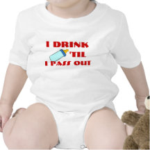 Drink 'TIL I PASS OUT Baby Bodysuit