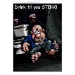 Drink til you stink card