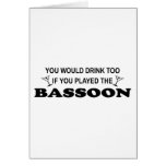 Drink Too - Bassoon Card