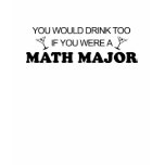 Drink Too - Math Major t-shirts