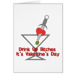 Drink Up Bi***s Greeting Cards