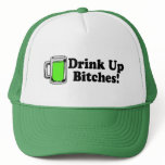 Drink Up Bitches Green Beer hats