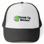 Drink Up Bitches Green Beer hats