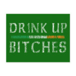 Drink up bitches postcards