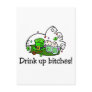 Drink Up Bitches St Pattys Party Post Card