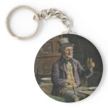 Drinking Beer Painting keychains