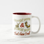 Drinking Beer Shooting Deer Mug