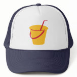 Drinking bucket mesh hat