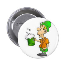 drinking st patricks design pin
