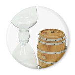 DrinkingGlassBarrel Fridge Magnet