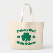 Drinks Well With Others Canvas Bags