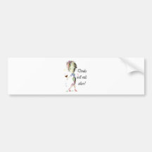 Drinks well with others, funny Wine art Bumper Sticker