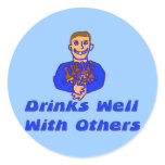 Drinks Well With Others Sticker