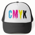 Dripping CMYK hats