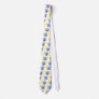 Dripping Daffodil Blue Floral Tie