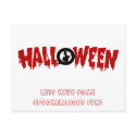 dripping halloween text-party invite postcards