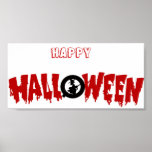 dripping halloween text-poster posters
