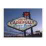 Drive Carefully Las Vegas Postcards