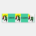 DRIVE CLEAN BUMPER STICKER
