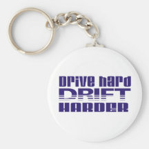 drive hard drift harder key chain