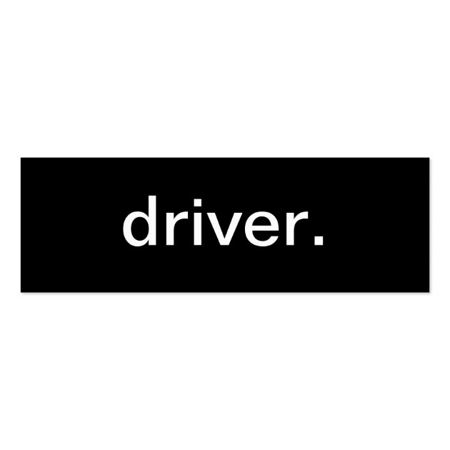 Driver Business Card