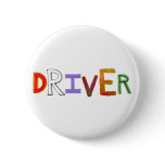 Driver word art colourful unique designated sober