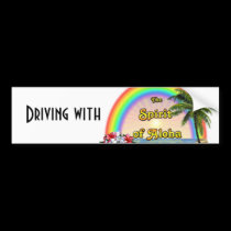 Driving with the Spirit of Aloha bumper stickers