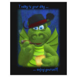 Drolly Dragons Father's Day Party Invitation flyers