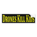 Drones Kill Kids Bumper Sticker bumper stickers