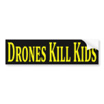 Drones Kill Kids Bumper Sticker bumper stickers