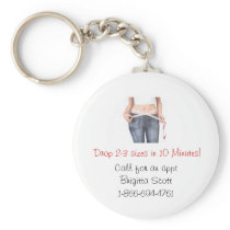 Drop 2-3 sizes in 10 Minutes keychain