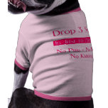 Drop 3 Pink Doggie Shirt pet clothing