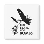 Drop Bears not Bombs magnets