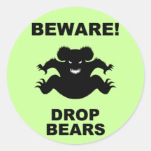 Drop Bears! Sticker