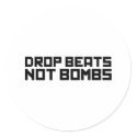 Drop Beats Not Bombs 3 stickers
