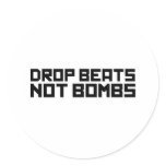 Drop Beats Not Bombs 3 stickers